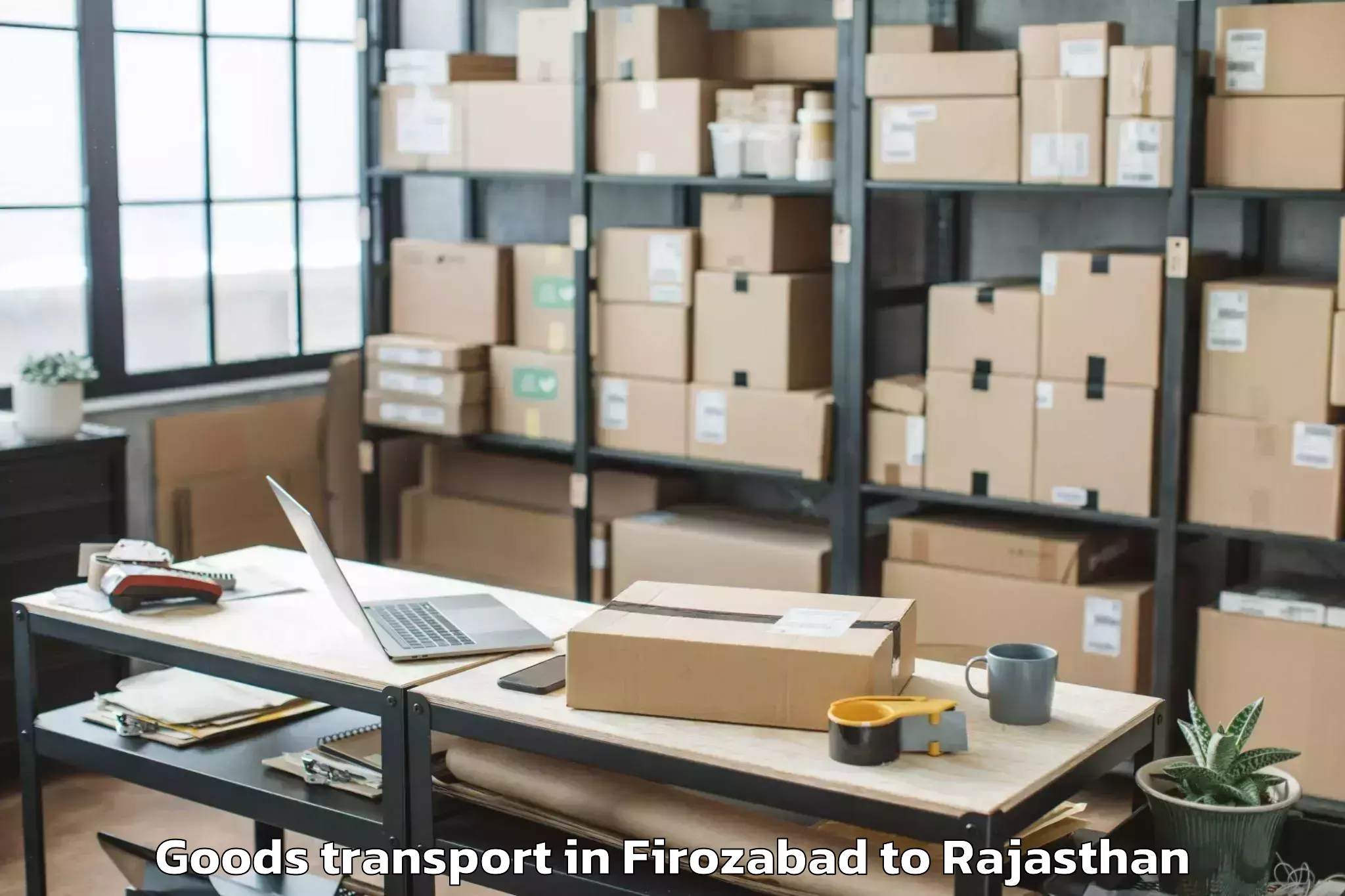 Hassle-Free Firozabad to Merta Goods Transport